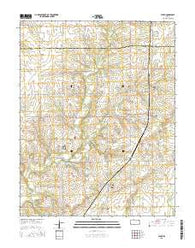 Stark Kansas Current topographic map, 1:24000 scale, 7.5 X 7.5 Minute, Year 2015