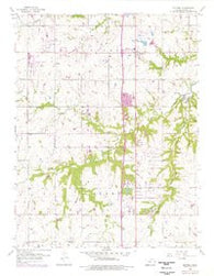 Stilwell Kansas Historical topographic map, 1:24000 scale, 7.5 X 7.5 Minute, Year 1956