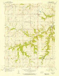 Stilwell Kansas Historical topographic map, 1:24000 scale, 7.5 X 7.5 Minute, Year 1956