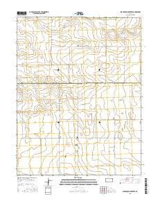 Stockholm Cemetery Kansas Current topographic map, 1:24000 scale, 7.5 X 7.5 Minute, Year 2015