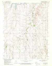 Stockton SW Kansas Historical topographic map, 1:24000 scale, 7.5 X 7.5 Minute, Year 1969