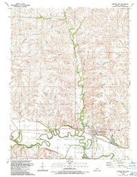 Strong City Kansas Historical topographic map, 1:24000 scale, 7.5 X 7.5 Minute, Year 1989