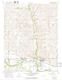 Strong City Kansas Historical topographic map, 1:24000 scale, 7.5 X 7.5 Minute, Year 1957