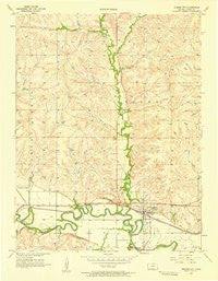 Strong City Kansas Historical topographic map, 1:24000 scale, 7.5 X 7.5 Minute, Year 1957