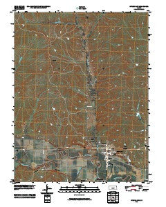 Strong City Kansas Historical topographic map, 1:24000 scale, 7.5 X 7.5 Minute, Year 2010