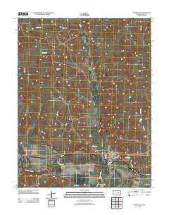 Strong City Kansas Historical topographic map, 1:24000 scale, 7.5 X 7.5 Minute, Year 2012