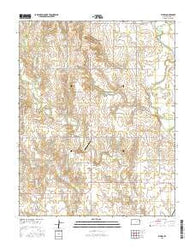 Stubbs Kansas Current topographic map, 1:24000 scale, 7.5 X 7.5 Minute, Year 2016