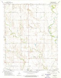 Stubbs Kansas Historical topographic map, 1:24000 scale, 7.5 X 7.5 Minute, Year 1973