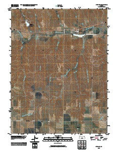 Studley Kansas Historical topographic map, 1:24000 scale, 7.5 X 7.5 Minute, Year 2009