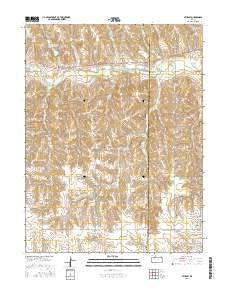 Studley Kansas Current topographic map, 1:24000 scale, 7.5 X 7.5 Minute, Year 2015
