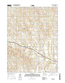 Stuttgart Kansas Current topographic map, 1:24000 scale, 7.5 X 7.5 Minute, Year 2015