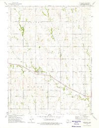 Stuttgart Kansas Historical topographic map, 1:24000 scale, 7.5 X 7.5 Minute, Year 1973