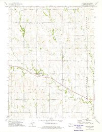 Stuttgart Kansas Historical topographic map, 1:24000 scale, 7.5 X 7.5 Minute, Year 1973