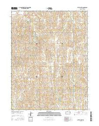 Stuttgart NE Kansas Current topographic map, 1:24000 scale, 7.5 X 7.5 Minute, Year 2015