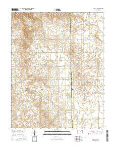Sugarloaf Kansas Current topographic map, 1:24000 scale, 7.5 X 7.5 Minute, Year 2015