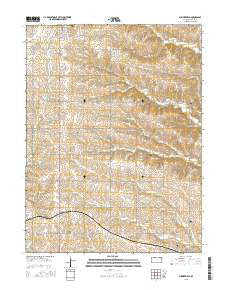 Summerfield Kansas Current topographic map, 1:24000 scale, 7.5 X 7.5 Minute, Year 2015