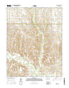 Sun City Kansas Current topographic map, 1:24000 scale, 7.5 X 7.5 Minute, Year 2015