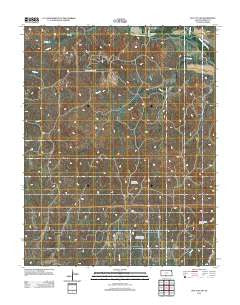 Sun City SW Kansas Historical topographic map, 1:24000 scale, 7.5 X 7.5 Minute, Year 2012