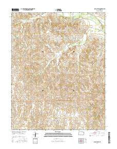 Sun City SW Kansas Current topographic map, 1:24000 scale, 7.5 X 7.5 Minute, Year 2015