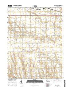 Sunny Slope Lake Kansas Current topographic map, 1:24000 scale, 7.5 X 7.5 Minute, Year 2015