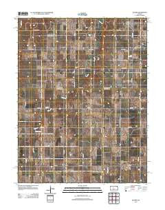 Susank Kansas Historical topographic map, 1:24000 scale, 7.5 X 7.5 Minute, Year 2012