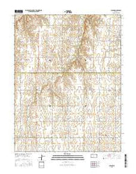 Susank Kansas Current topographic map, 1:24000 scale, 7.5 X 7.5 Minute, Year 2015