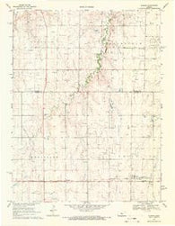 Susank Kansas Historical topographic map, 1:24000 scale, 7.5 X 7.5 Minute, Year 1969