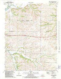 Swede Creek Kansas Historical topographic map, 1:24000 scale, 7.5 X 7.5 Minute, Year 1982