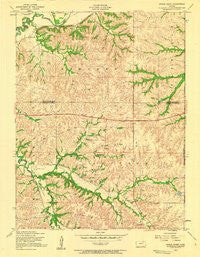 Swede Creek Kansas Historical topographic map, 1:24000 scale, 7.5 X 7.5 Minute, Year 1955
