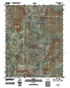 Sycamore Kansas Historical topographic map, 1:24000 scale, 7.5 X 7.5 Minute, Year 2010