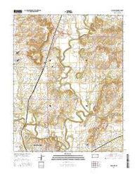 Sycamore Kansas Current topographic map, 1:24000 scale, 7.5 X 7.5 Minute, Year 2016