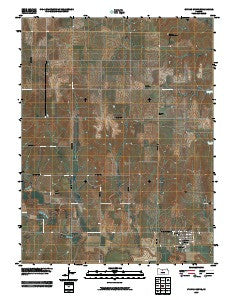 Sylvan Grove Kansas Historical topographic map, 1:24000 scale, 7.5 X 7.5 Minute, Year 2009