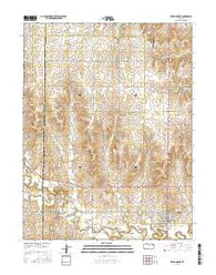 Sylvan Grove Kansas Current topographic map, 1:24000 scale, 7.5 X 7.5 Minute, Year 2015