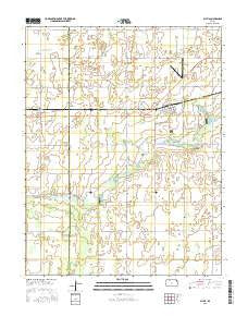 Sylvia Kansas Current topographic map, 1:24000 scale, 7.5 X 7.5 Minute, Year 2015