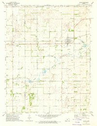 Sylvia Kansas Historical topographic map, 1:24000 scale, 7.5 X 7.5 Minute, Year 1971