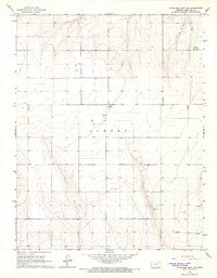 Syracuse East SW Kansas Historical topographic map, 1:24000 scale, 7.5 X 7.5 Minute, Year 1966