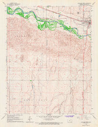 Syracuse West Kansas Historical topographic map, 1:24000 scale, 7.5 X 7.5 Minute, Year 1966