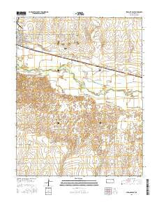 Syracuse East Kansas Current topographic map, 1:24000 scale, 7.5 X 7.5 Minute, Year 2015