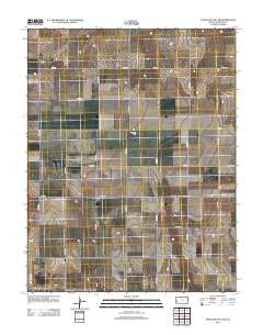 Syracuse East SW Kansas Historical topographic map, 1:24000 scale, 7.5 X 7.5 Minute, Year 2012