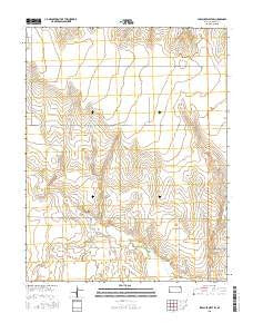 Syracuse West SE Kansas Current topographic map, 1:24000 scale, 7.5 X 7.5 Minute, Year 2015