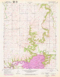 Table Mound Kansas Historical topographic map, 1:24000 scale, 7.5 X 7.5 Minute, Year 1961
