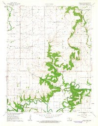 Table Mound Kansas Historical topographic map, 1:24000 scale, 7.5 X 7.5 Minute, Year 1961