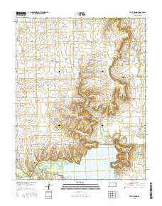 Table Mound Kansas Current topographic map, 1:24000 scale, 7.5 X 7.5 Minute, Year 2015