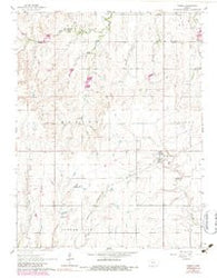 Tampa Kansas Historical topographic map, 1:24000 scale, 7.5 X 7.5 Minute, Year 1964