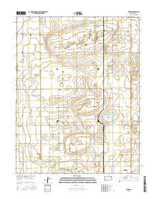 Tennis Kansas Current topographic map, 1:24000 scale, 7.5 X 7.5 Minute, Year 2015