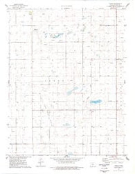 Tennis Kansas Historical topographic map, 1:24000 scale, 7.5 X 7.5 Minute, Year 1976