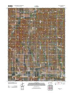 Tescott Kansas Historical topographic map, 1:24000 scale, 7.5 X 7.5 Minute, Year 2012