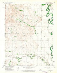Tescott NE Kansas Historical topographic map, 1:24000 scale, 7.5 X 7.5 Minute, Year 1961