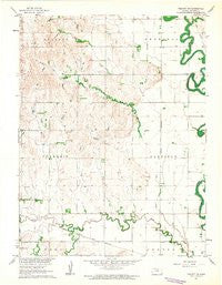 Tescott NE Kansas Historical topographic map, 1:24000 scale, 7.5 X 7.5 Minute, Year 1961