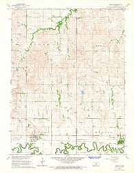 Tescott Kansas Historical topographic map, 1:24000 scale, 7.5 X 7.5 Minute, Year 1965